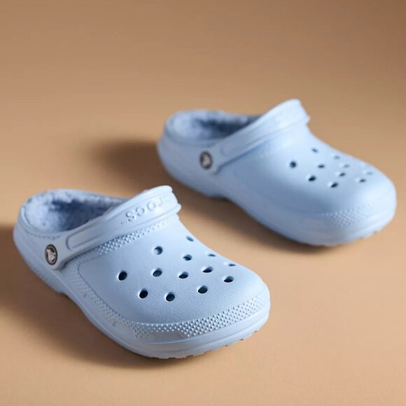 NEW CROCS Size 10 Classic Lined Clogs - Blue Calcite - Picture 2 of 3